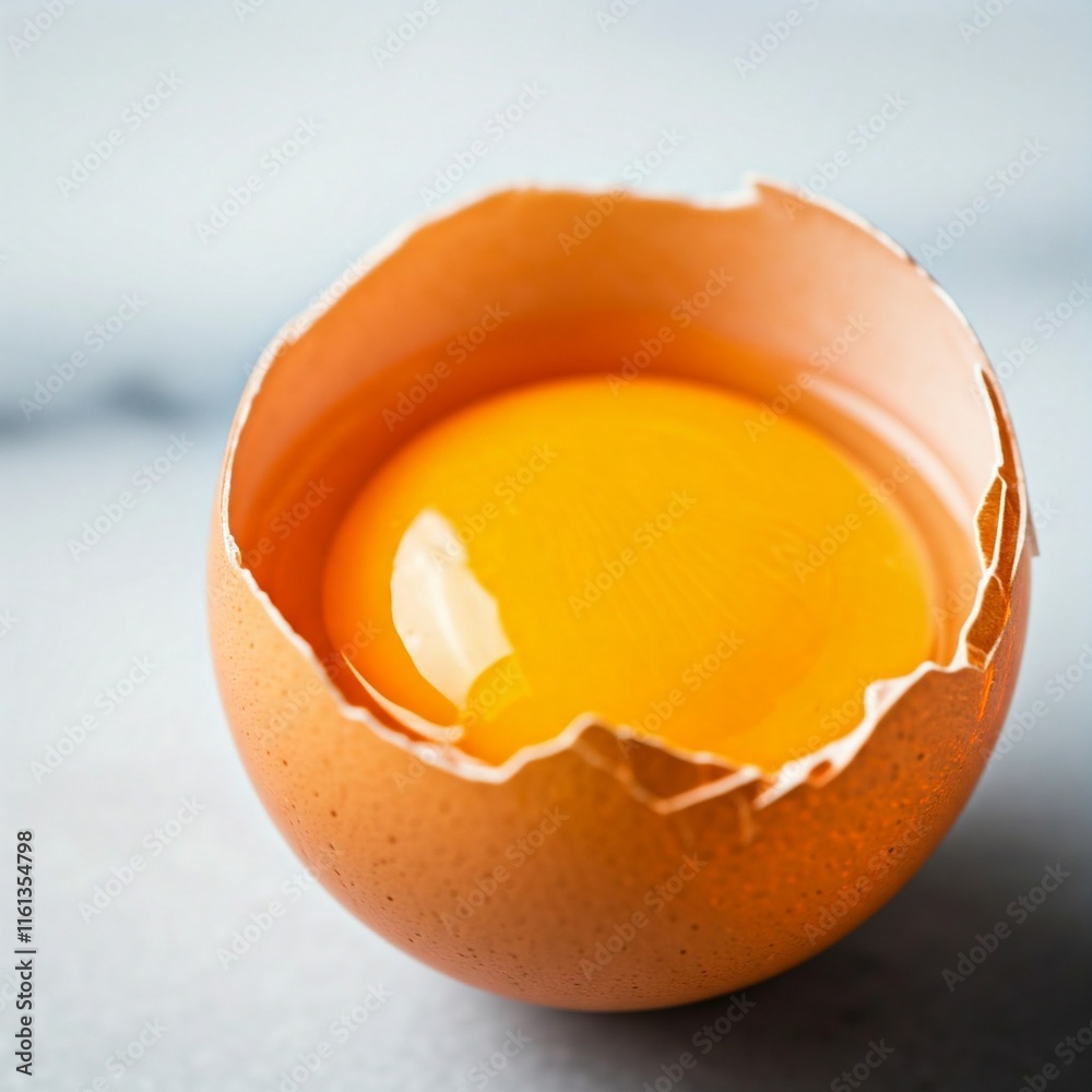 broken egg on white background broken egg on white background