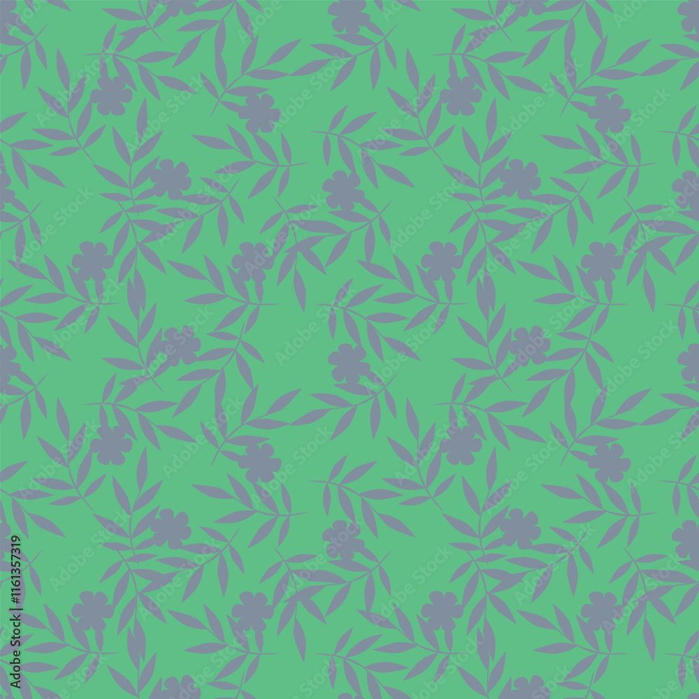 Beautiful pattern with flowers and leaf Beautiful pattern with flowers and leaf