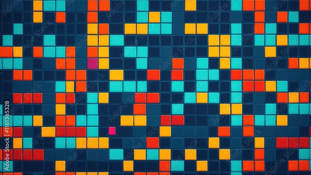 Vibrant Colorful Abstract Mosaic Pattern Vibrant Colorful Abstract Mosaic Pattern