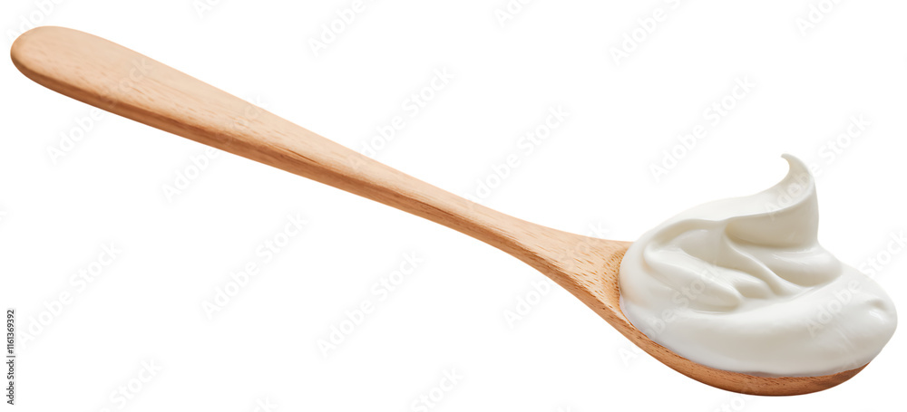 Creamy Yogurt Isolated Creamy Yogurt Isolated
