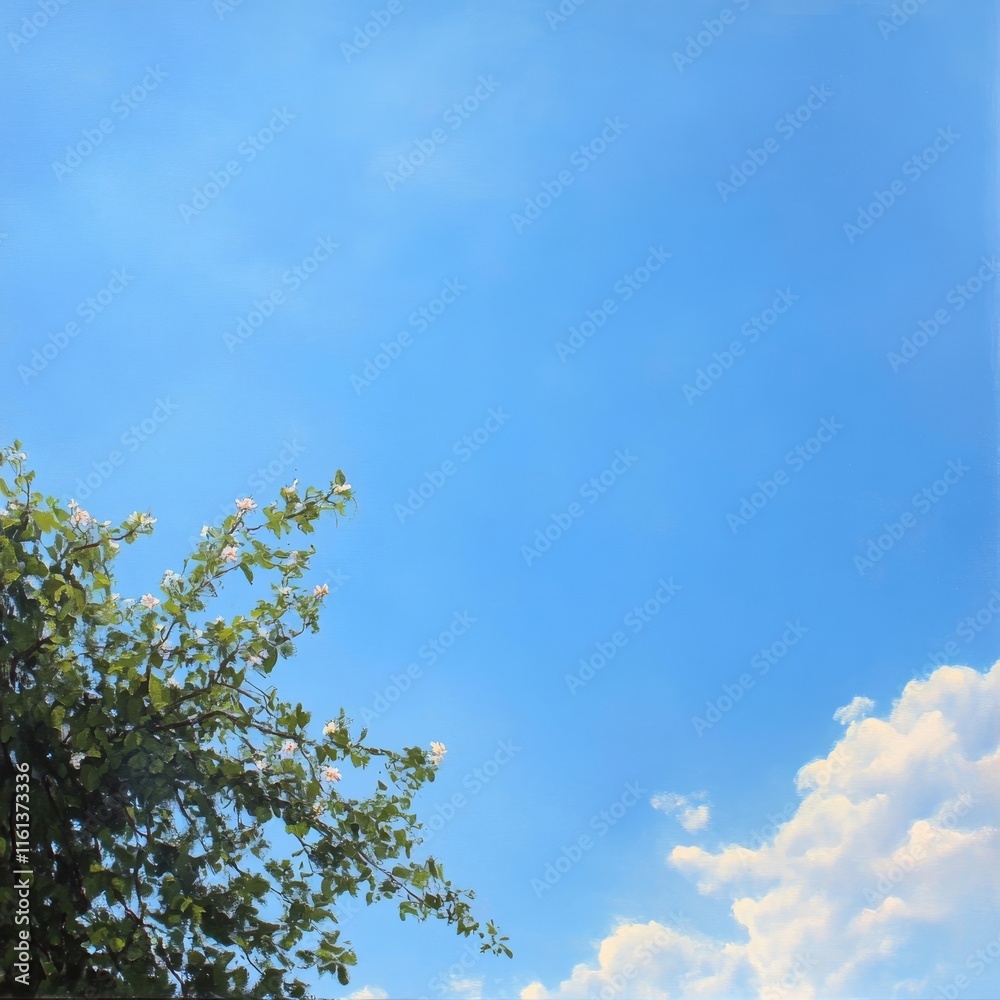 Early summer's cerulean canvas Early summer's cerulean canvas