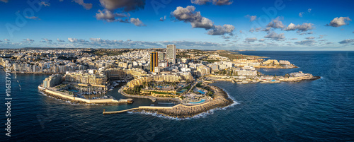 Aerial photo from St Julian's, Malta