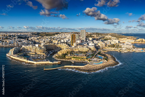 Aerial photo from St Julian's, Malta