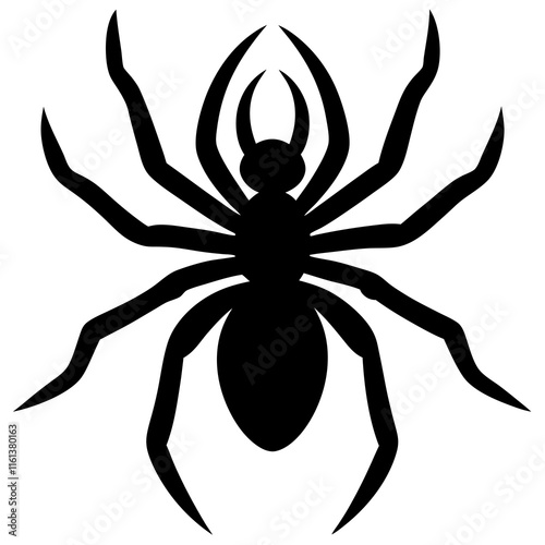 Minimalist Spider Silhouette Design Online