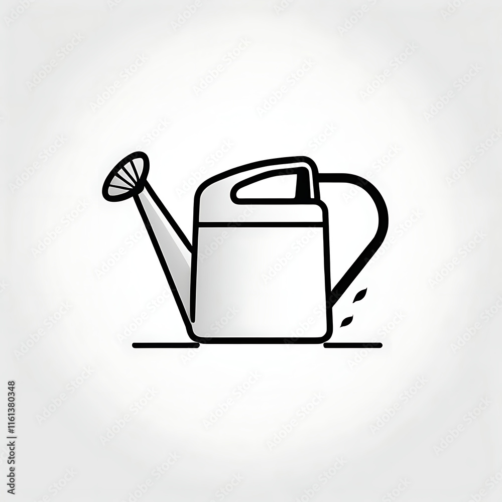 Obraz premium watering can vector illustration