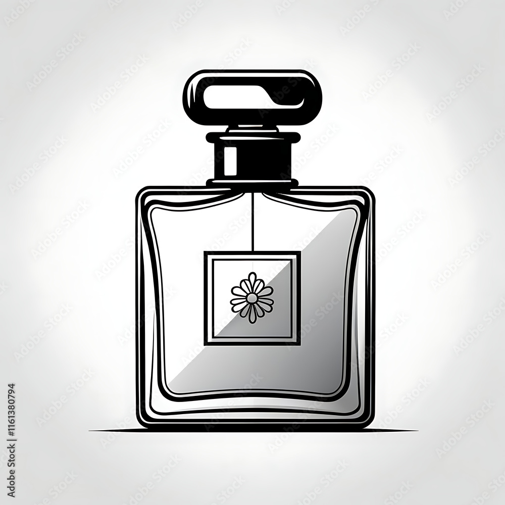 perfume bottle isolated on white perfume bottle isolated on white