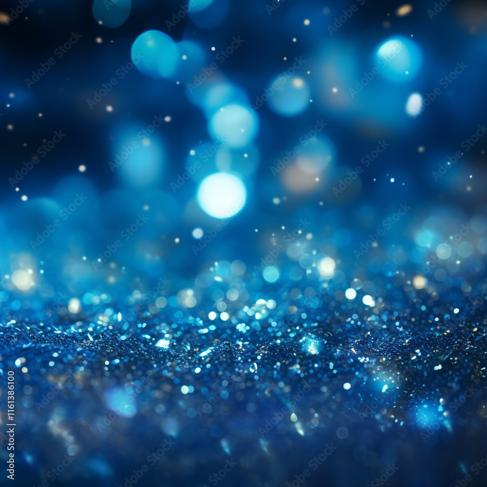 Fototapeta premium blue background with sparkles, 