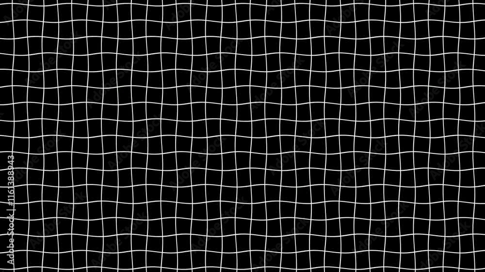 black wavy grid animation background. Grid motion backdrop