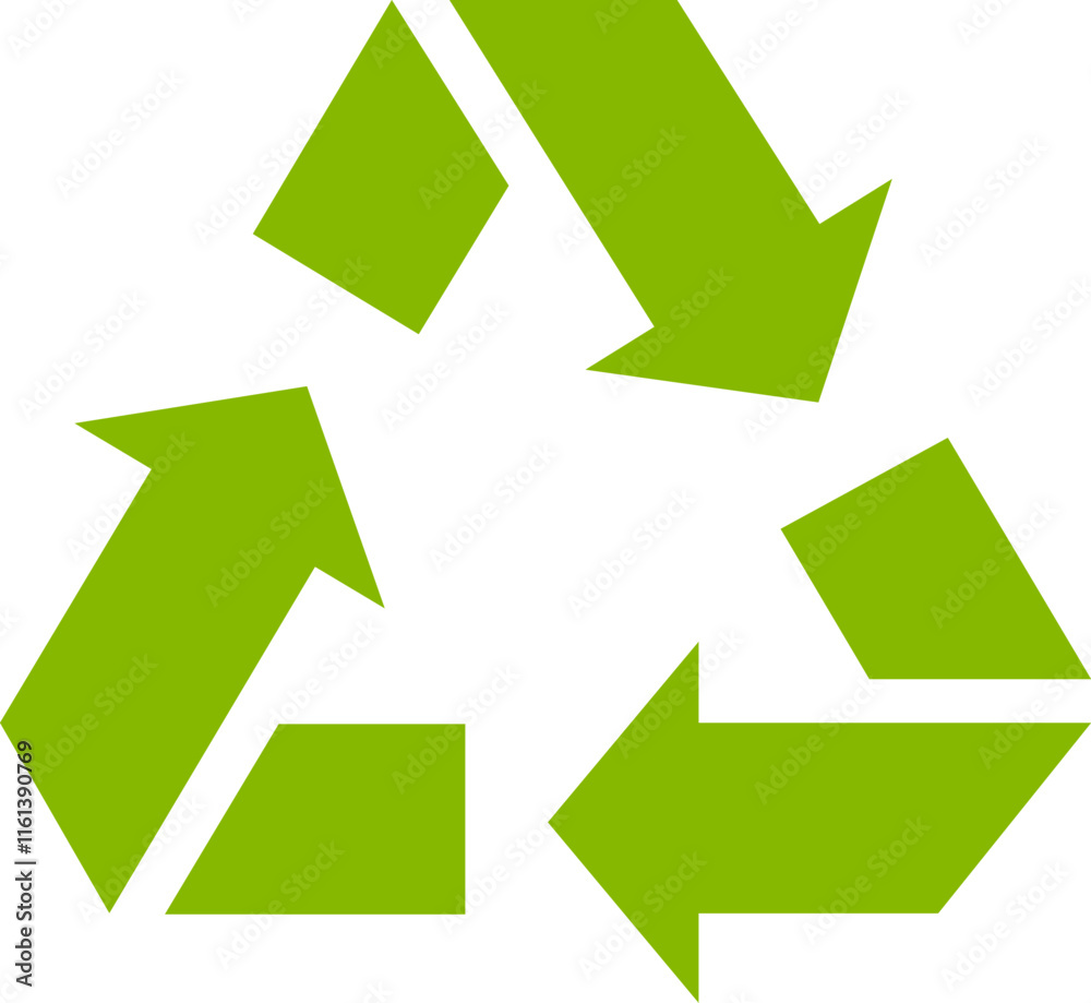 Green arrows rotating in a continuous loop, symbolizing the process of recycling and resource recovery contributing to a circular economy and waste reduction Green arrows rotating in a continuous loop, symbolizing the process of recycling and resource recovery contributing to a circular economy and waste reduction