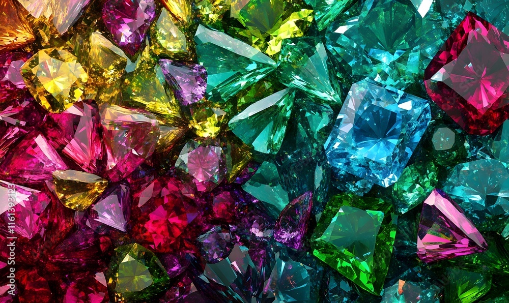 Vibrant collection of colorful gemstones. Vibrant collection of colorful gemstones.