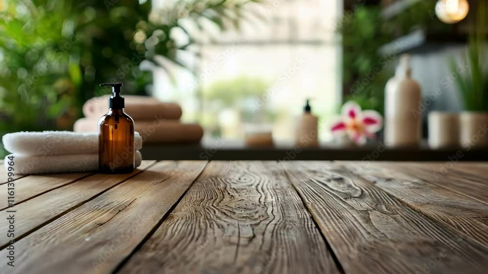 on a wooden table spa concept. Selective focus on a wooden table spa concept. Selective focus