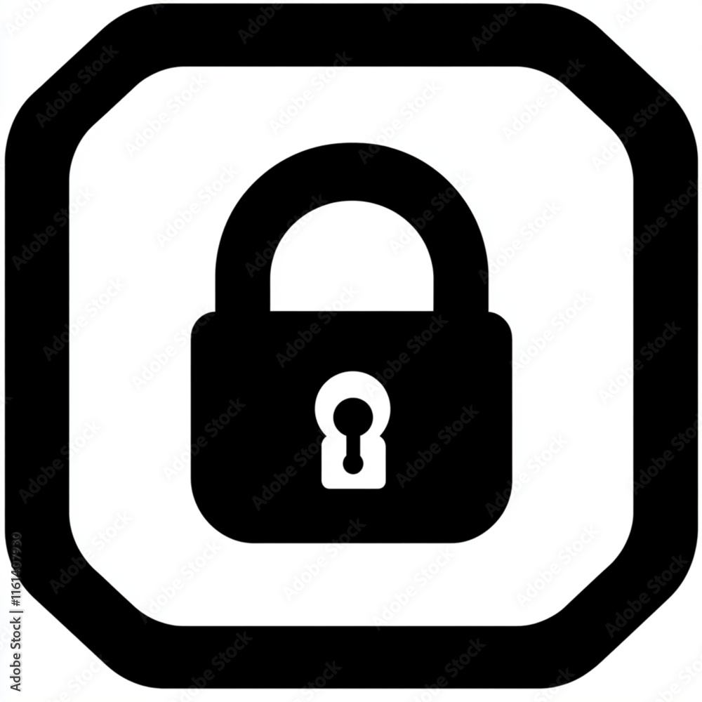 Simple isolated bank coin with lock vector logo concept Simple isolated bank coin with lock vector logo concept
