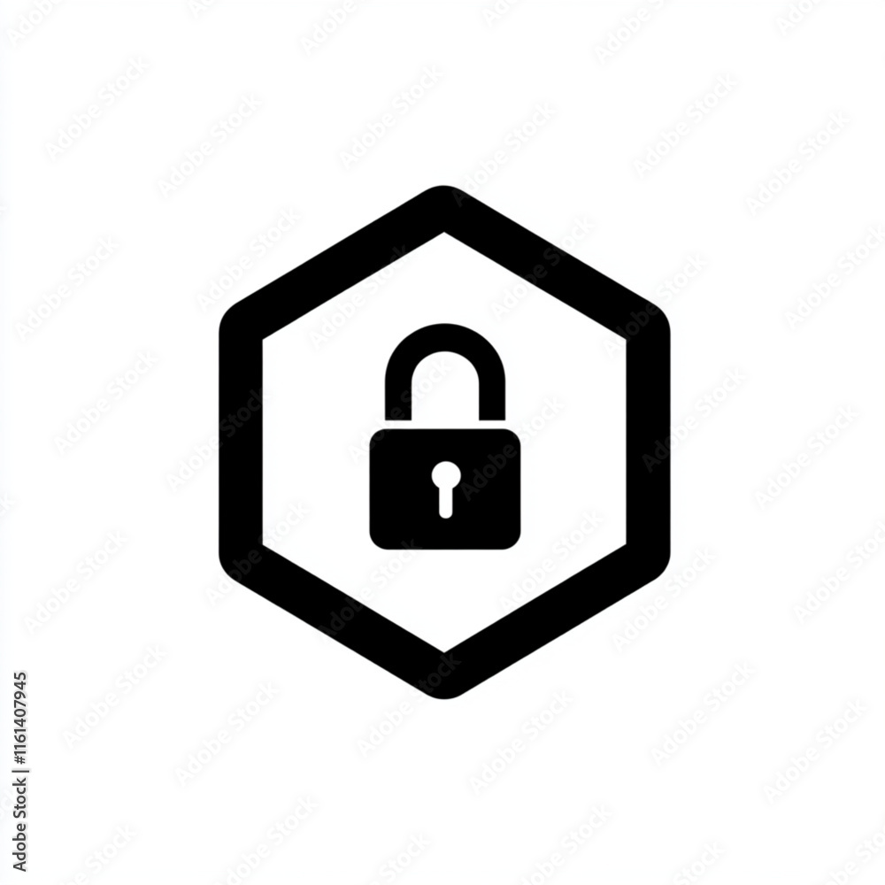 Simple isolated bank coin with lock vector logo concept Simple isolated bank coin with lock vector logo concept