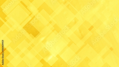 Bright yellow geometric abstract background with overlapping shapes and subtle gradients, creating a modern and dynamic design