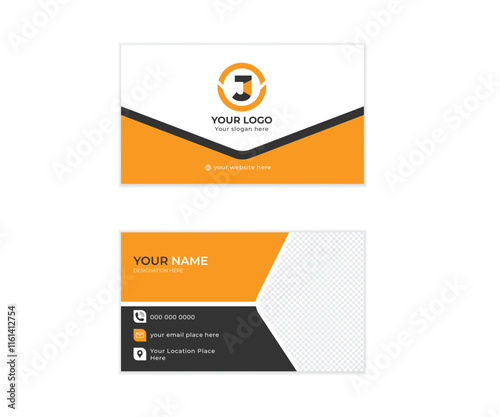 double sided Modern and simple business card template design