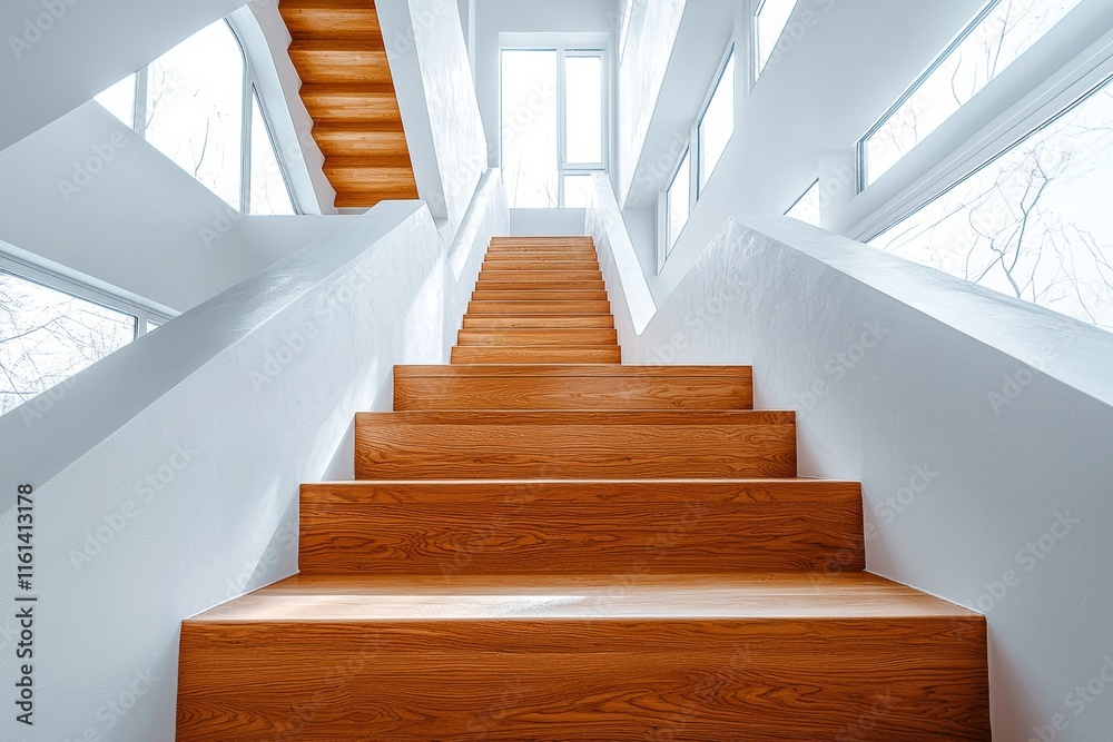 Interior showcasing a modern luxury spiral staircase in a home