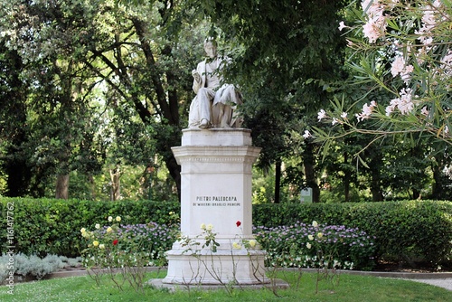 The statue of Pietro Paleocapa in Giardino Papadopoli, Venice
