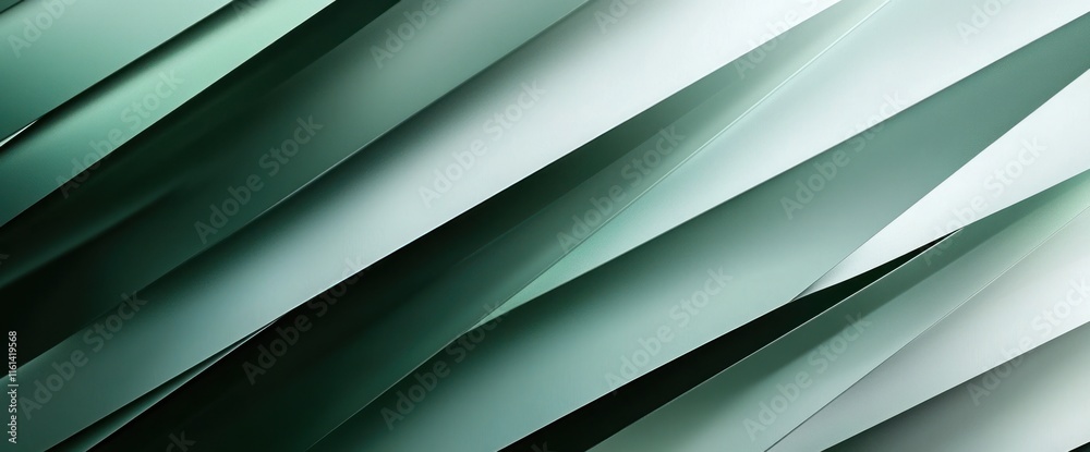 Obraz premium Abstract teal and white diagonal lines background.