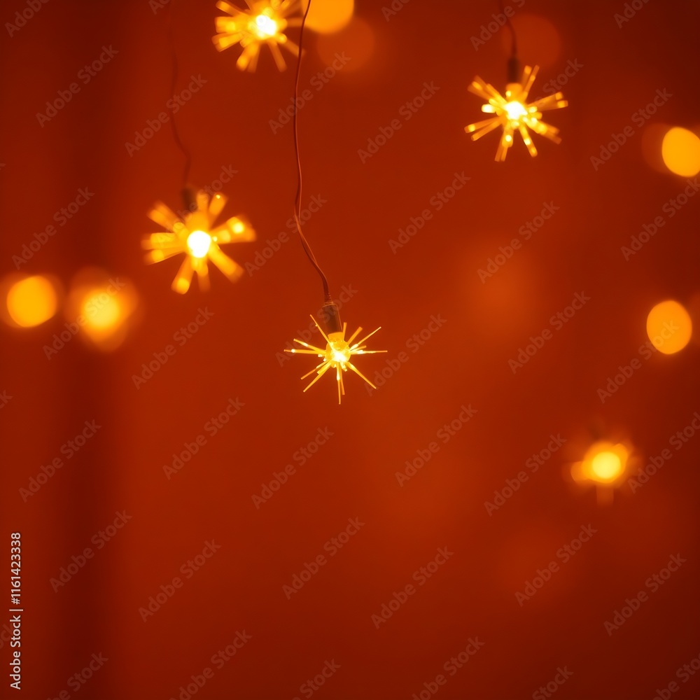 blurry background of shiny golden christmas lights against dark background - can also be used for diwali Generative ai blurry background of shiny golden christmas lights against dark background - can also be used for diwali Generative ai