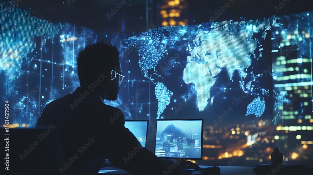 Illustration - Global Network Data Analysis Illustration - Global Network Data Analysis