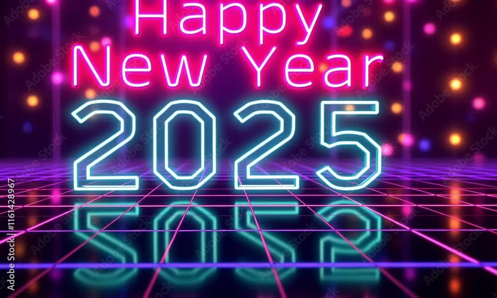 Celebration Animation for Happy New Year 2025 Celebration Animation for Happy New Year 2025