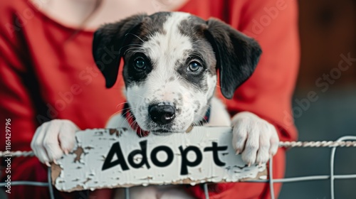 Adorable Puppy Holding 