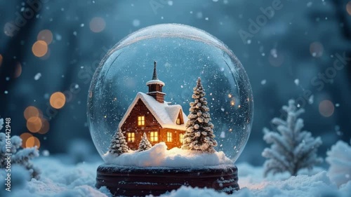 Snow Globe Winter Christmas New Year