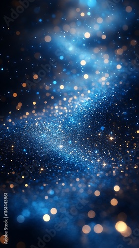 Wallpaper Mural Abstract glow sparkling blue particles high resolution hd background Torontodigital.ca
