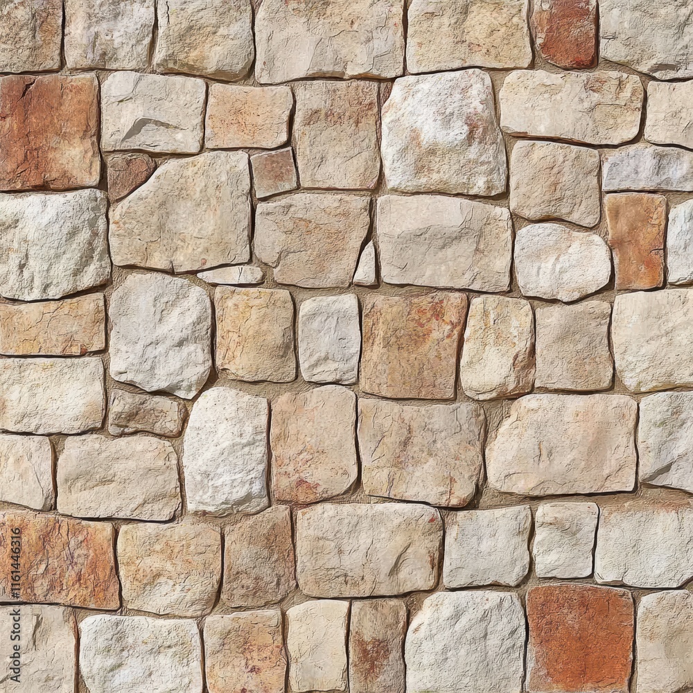 This natural stone wall features a mix of light and dark stones with unique textures, providing a rustic aesthetic ideal for outdoor environments or architectural designs This natural stone wall features a mix of light and dark stones with unique textures, providing a rustic aesthetic ideal for outdoor environments or architectural designs