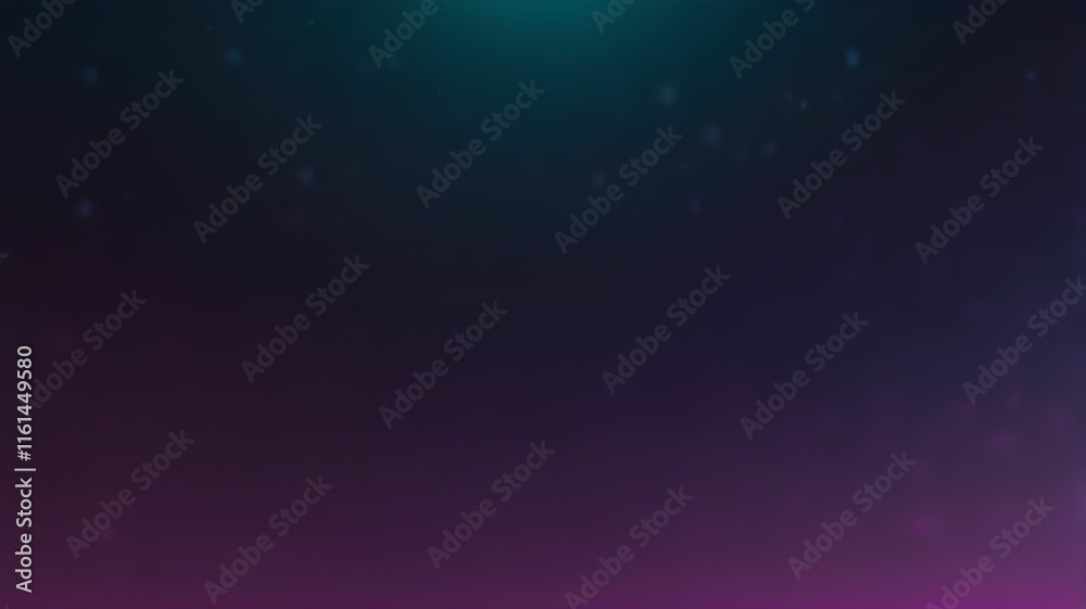 Fototapeta premium Futuristic gradient with neon purple, teal, and magenta tones, glowing soft glows and subtle noise