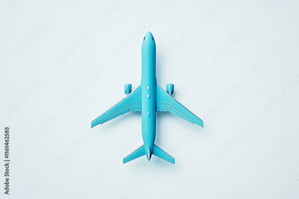 Blue airplane