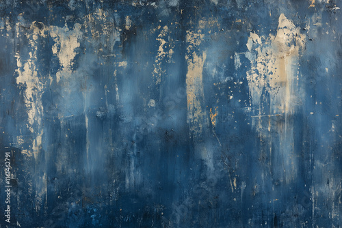 Abstract dark blue grunge wall concrete texture