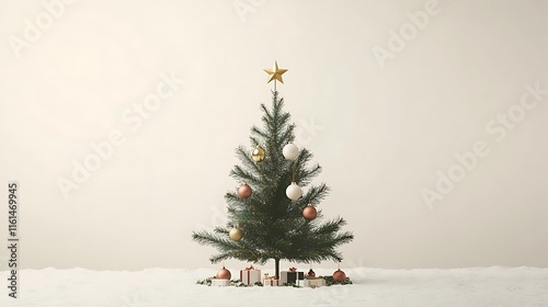 a decorated Christmas tree