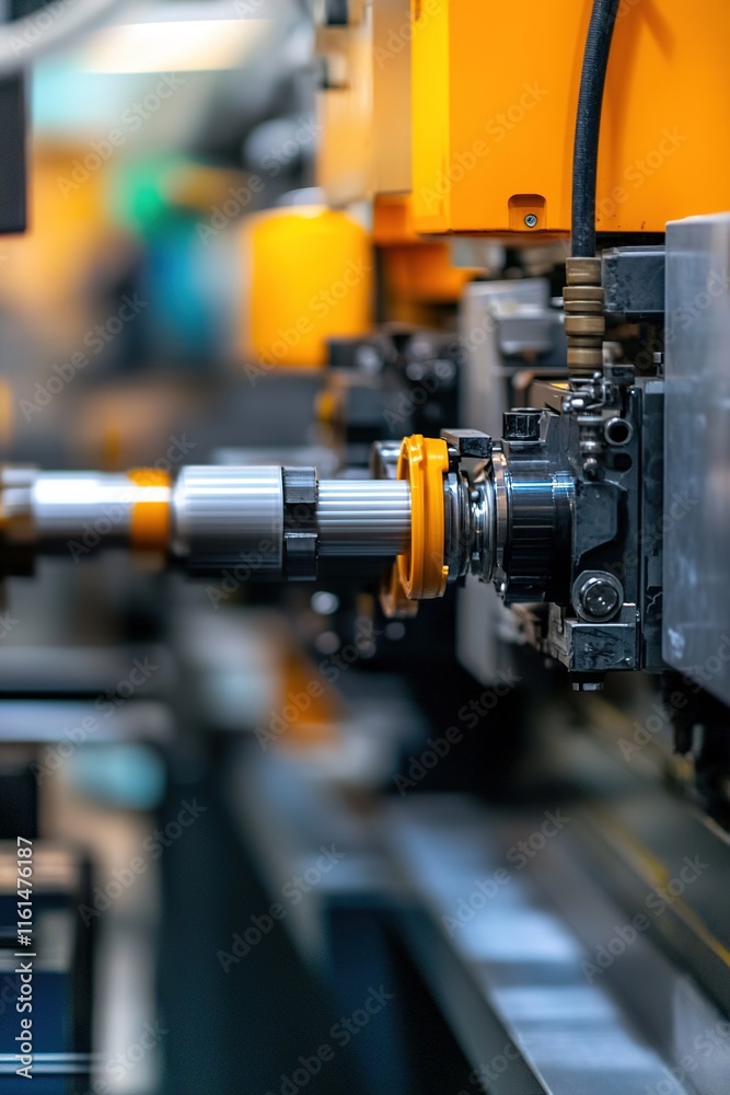 Precision machinery highlights intricate details and vibrant col Precision machinery highlights intricate details and vibrant col