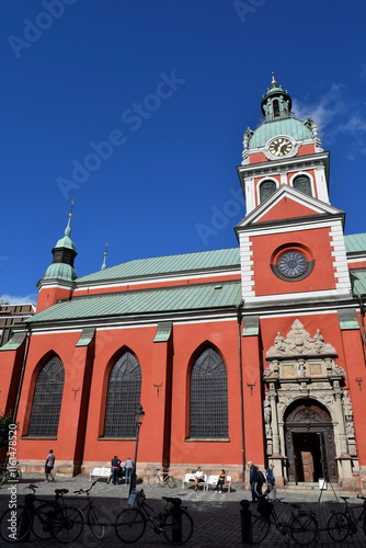 Canvas Print Saint James's Church, Stockholm. Southern façade.