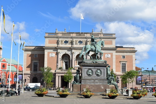 Statue of Gustav II Adolph in Stockholm, Sweden photo