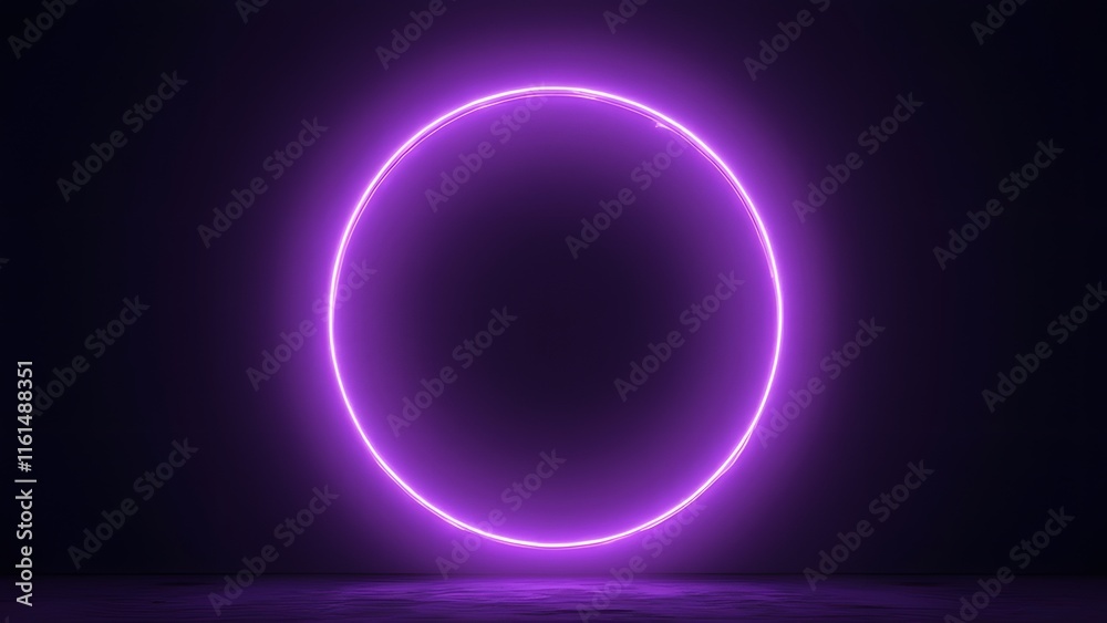 Ethereal Glowing Purple Neon Circle, Abstract Background, Iridescent Light, Dark Velvety Black, Otherworldly Ambiance, Soft Glow, Futuristic Design Ethereal Glowing Purple Neon Circle, Abstract Background, Iridescent Light, Dark Velvety Black, Otherworldly Ambiance, Soft Glow, Futuristic Design