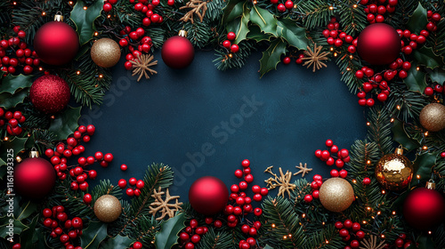 christmas background with decoration