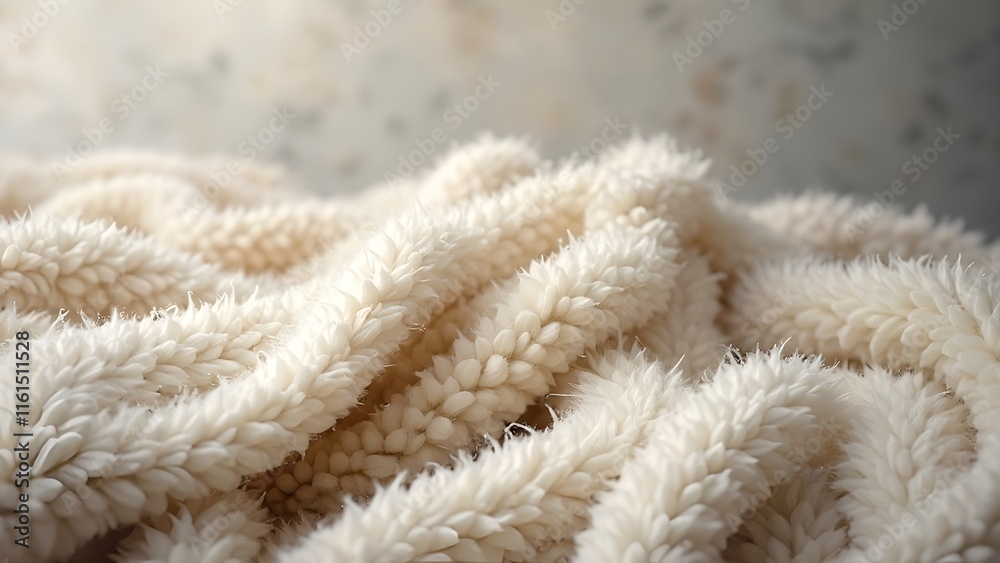 Cozy Cream Fleece Fabric Texture, Warm Winter Blanket Background Image - Soft, Plush, Serene Tranquility Cozy Cream Fleece Fabric Texture, Warm Winter Blanket Background Image - Soft, Plush, Serene Tranquility