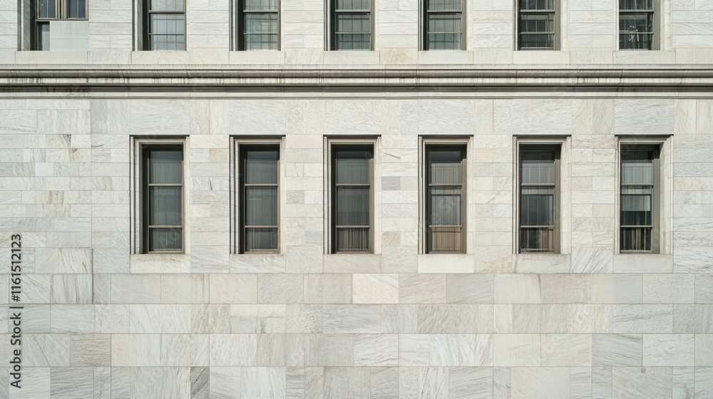Obraz premium Federal Reserve building facade standing strong and secure, symbolizing economic stability and the central role of financial institutions in modern society.