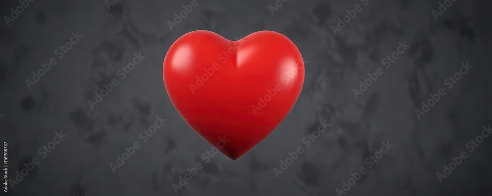 A single red heart icon with clean lines and simple shape, design element, emoji A single red heart icon with clean lines and simple shape, design element, emoji