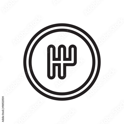 Free Download Simple flat icon of gear shifter vector design illustration.  - GFXLoad