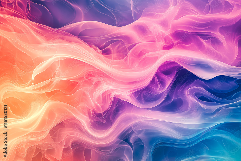 Obraz premium Abstract Smoke Swirls for Mysterious Design Use