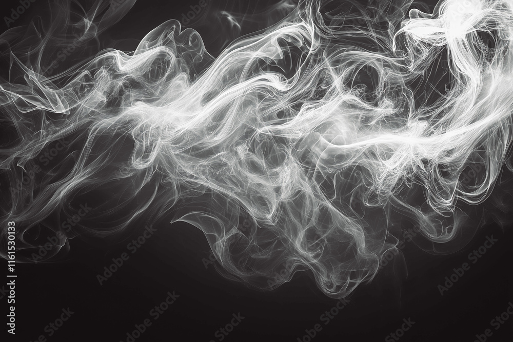 Fototapeta premium Abstract Smoke Swirls for Mysterious Design Use