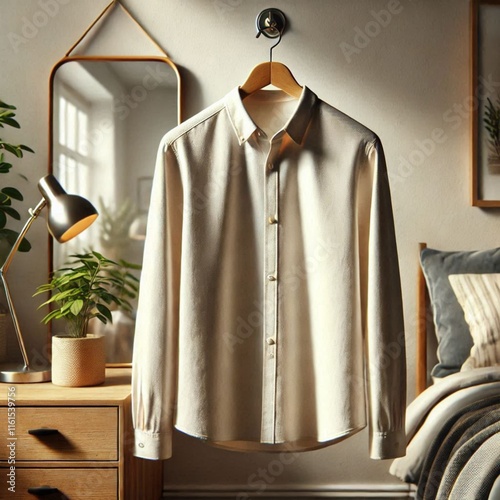 White shirt on hanger
