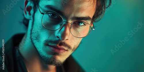 Young Man with Glasses