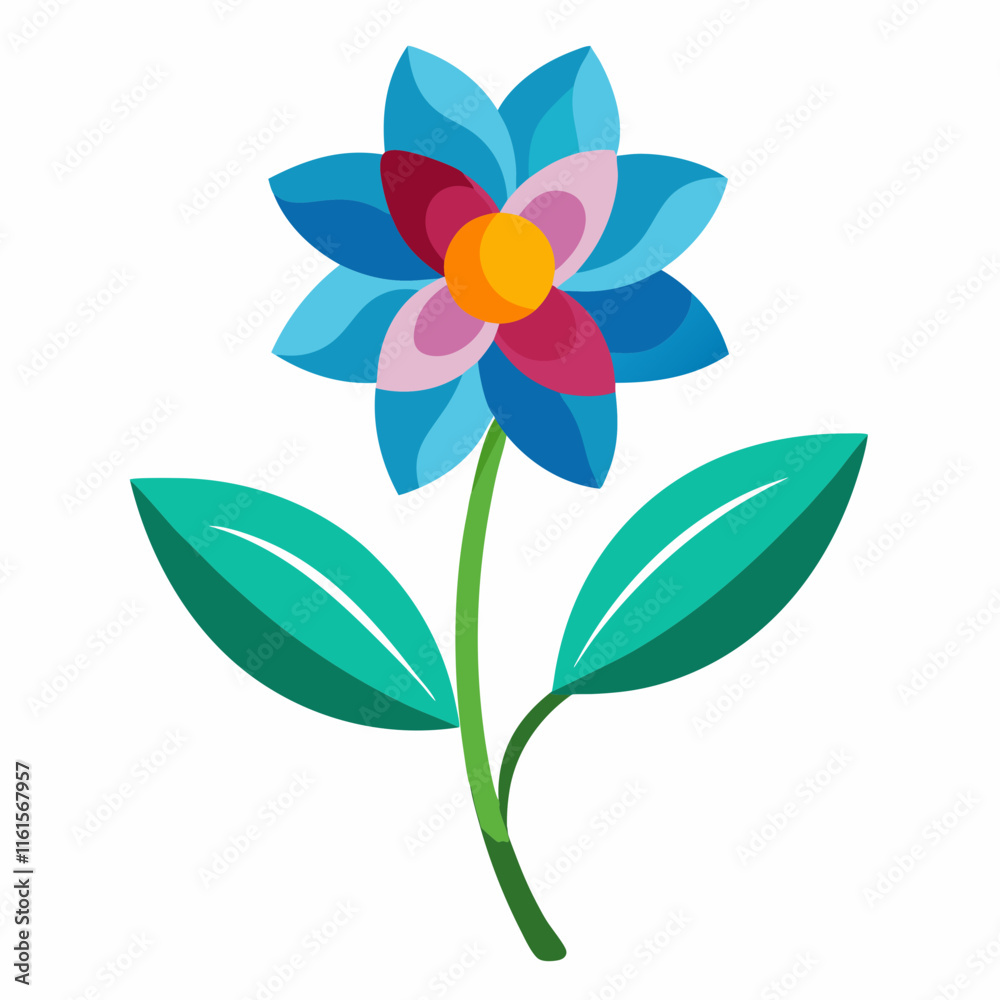 Elegant White Flower on Minimalist Background Elegant White Flower on Minimalist Background
