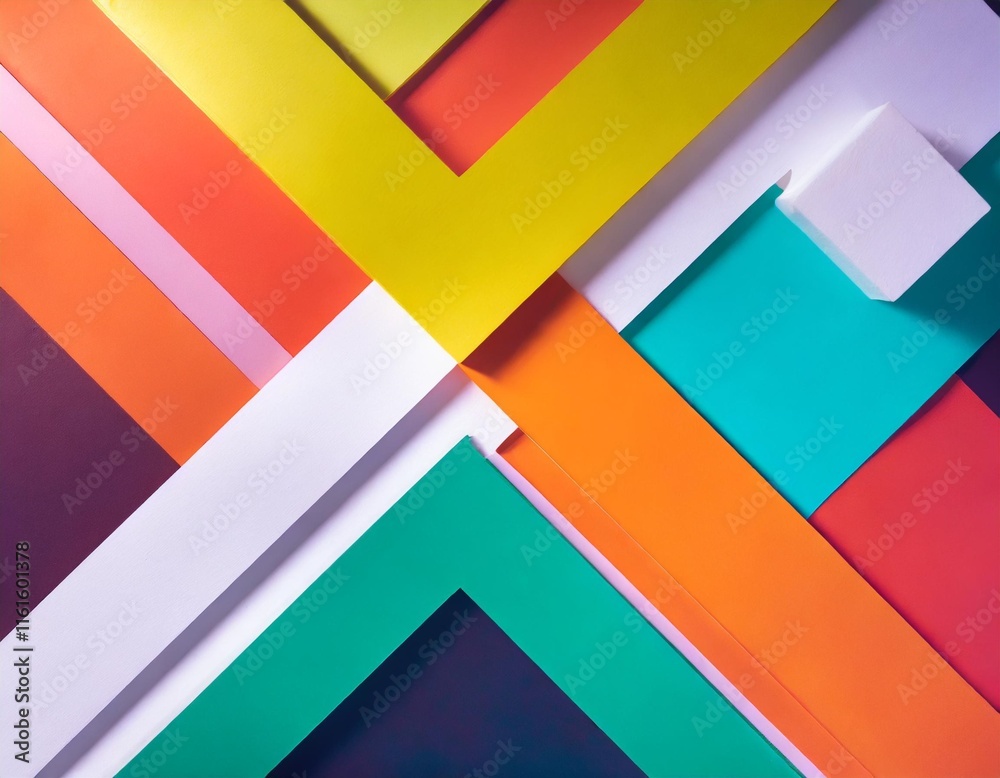 Abstract Geometric Background with Bold Shapes and Contrasting Gradient Colors Abstract Geometric Background with Bold Shapes and Contrasting Gradient Colors