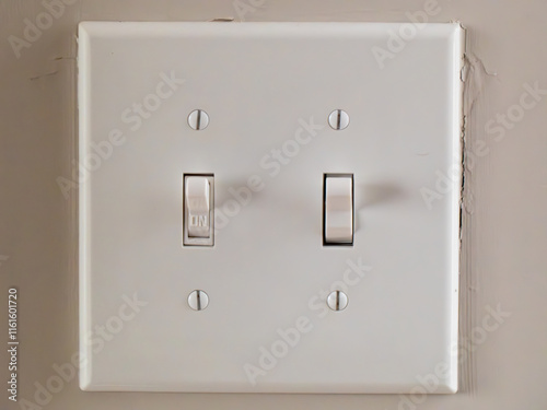 light switch on wall