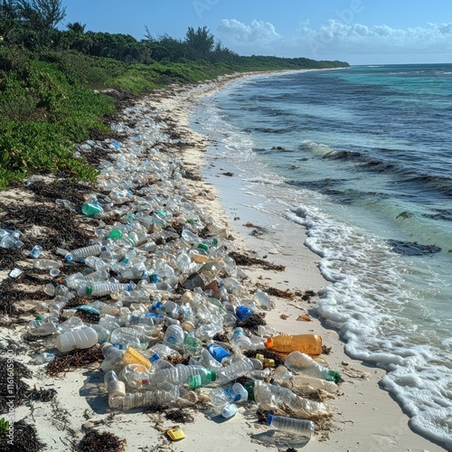 The heartbreaking sight of plastic pollution washing up on a remote beach